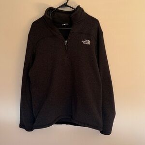 The North Face Charcoal Gray Half-Zip Fleece Pullover